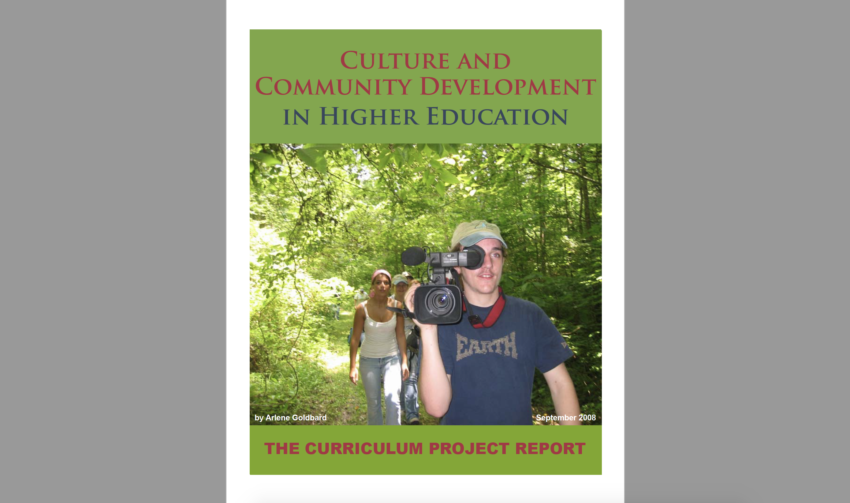 Culture and Community Development in Higher Education